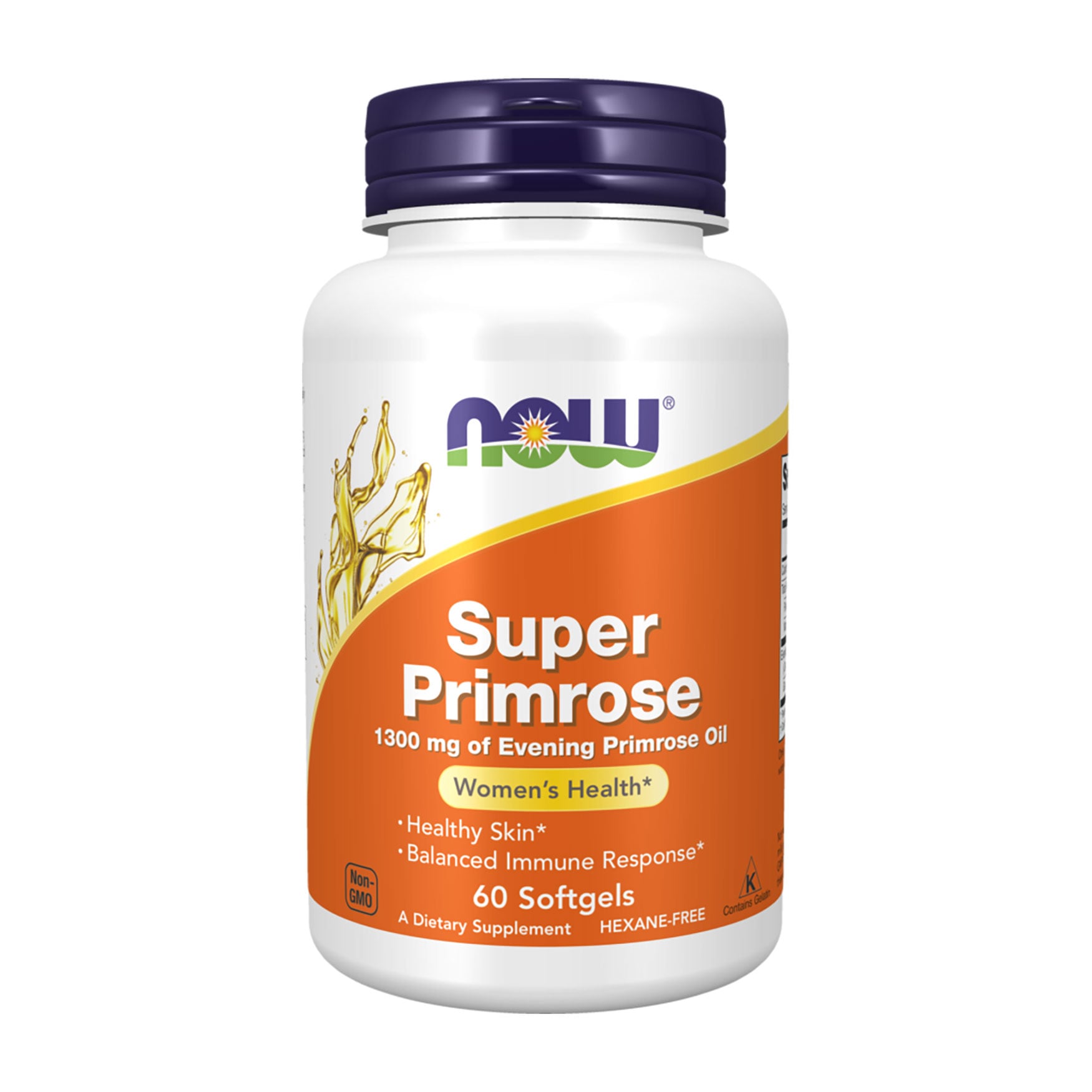 Олія примули вечірньої NOW Foods Super Primrose 1300 мг, 60 капсул