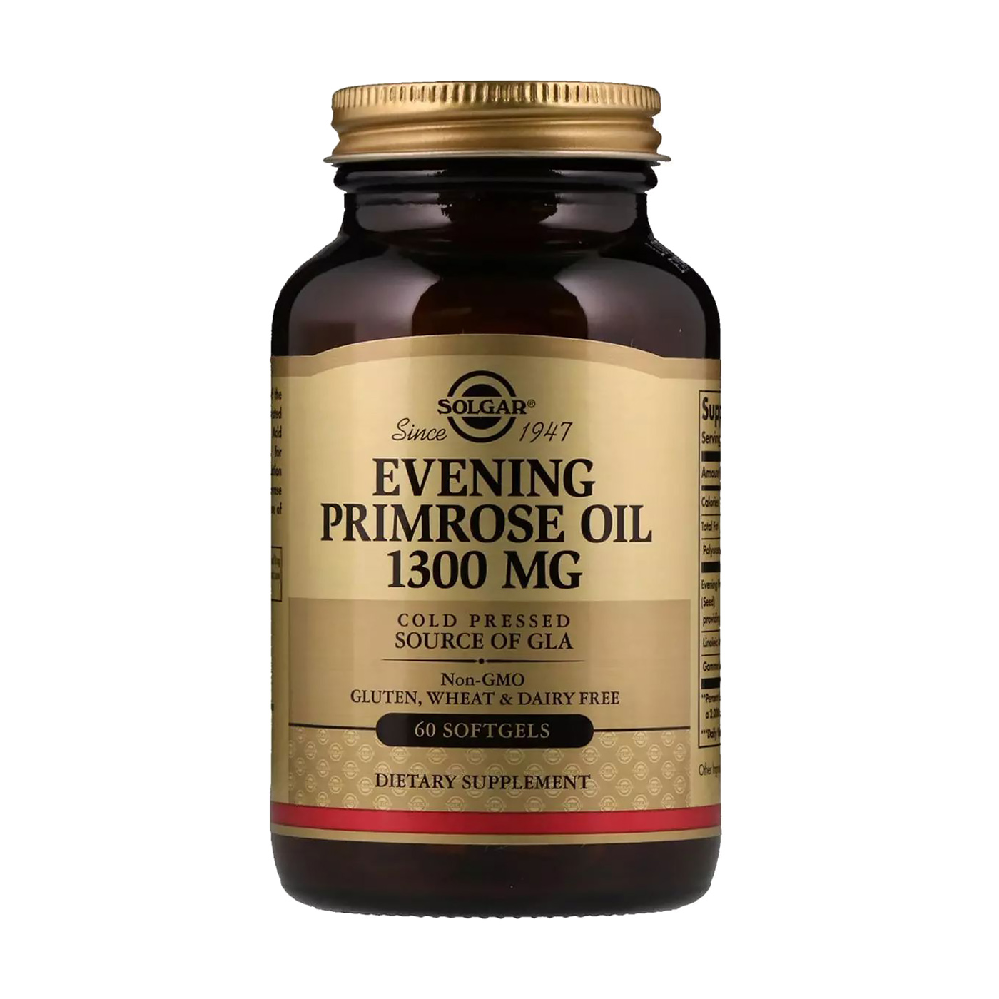 Олія примули вечірньої Solgar Evening Primrose Oil 1300 мг, 60 капсул